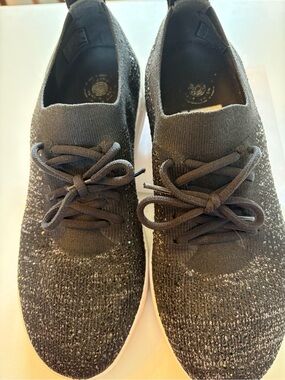 Fitflop Black Knit Slip-On Sneaker
